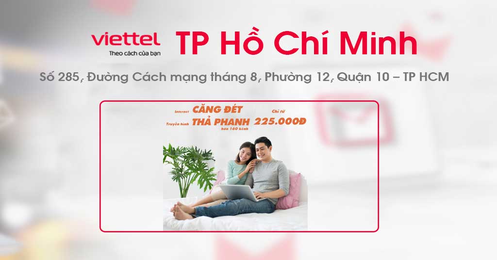 Viettel TP Hồ Chí Minh giảm 45% khi đăng ký lắp mạng wifi cáp quang