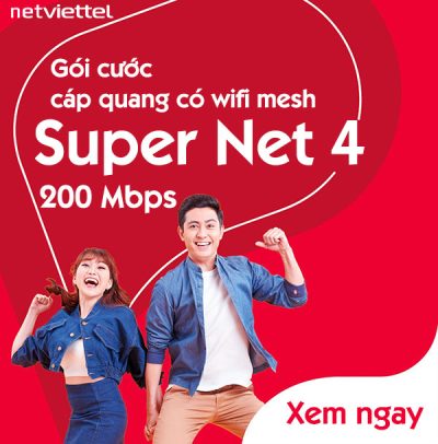 Gói Internet Super Net 4 (250 Mbps Mesh ) đặc thù