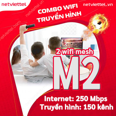 Gói Combo Mesh 2 Internet và truyền hình Viettel